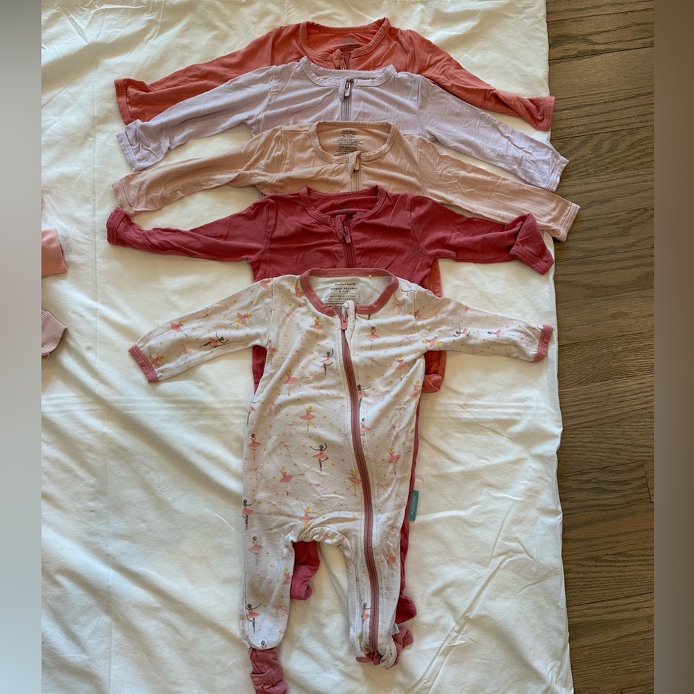 Baby Girl Bamboo Sleepers